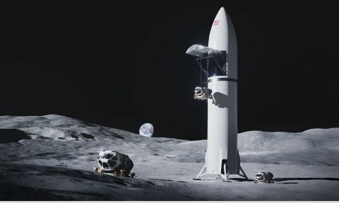 La NASA ha rivelato nuovi progetti di lander cargo lunari di SpaceX e Blue Origin