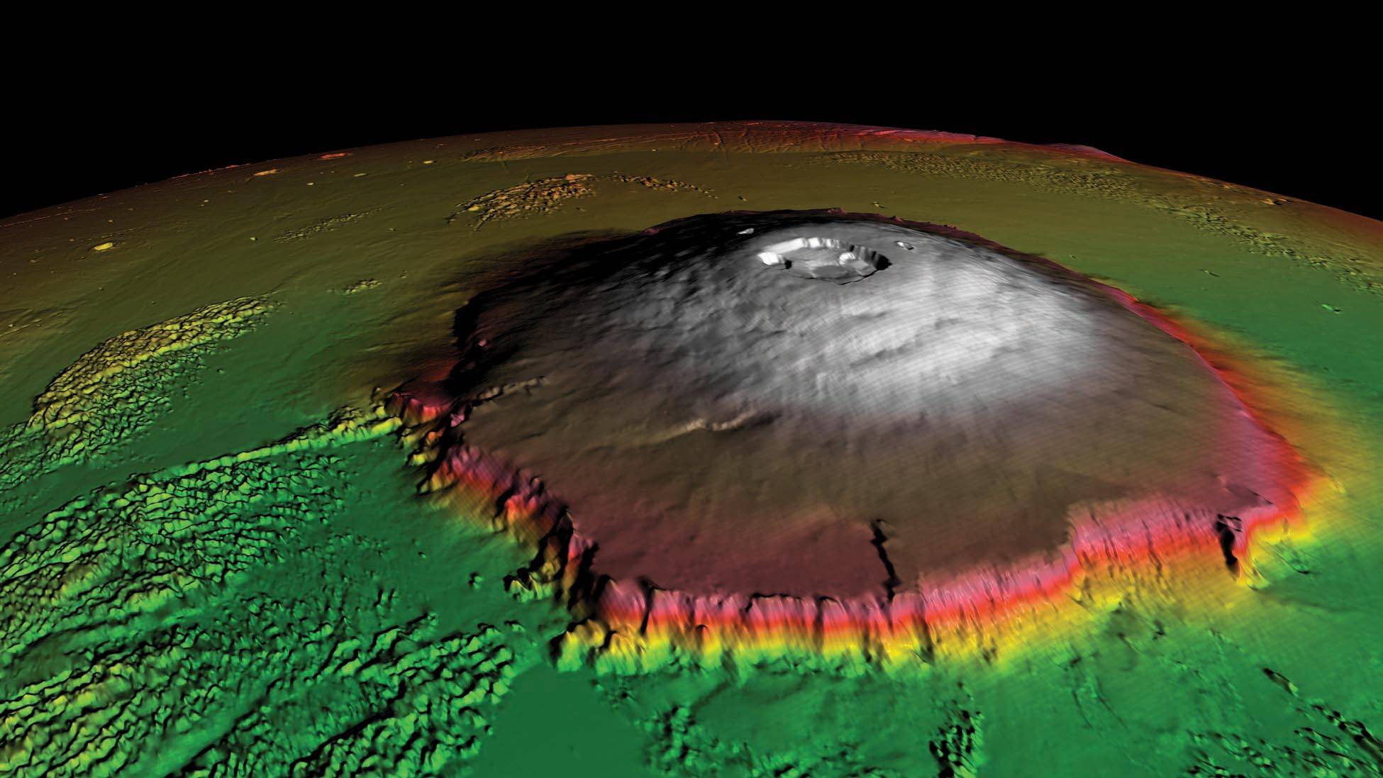 Scoperti vulcani ghiacciati su Marte