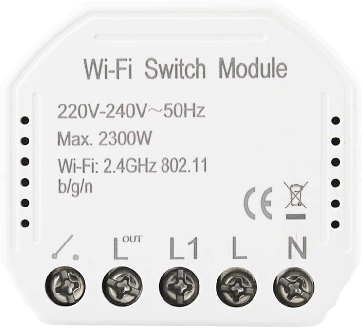 KKmoon Smart WiFi Switch Conmutador de Red Inteligente Interruptor de luz Inteligente El Control Remoto WiFi Módulo de Interruptor de Bricolaje El Control Remoto Funciona