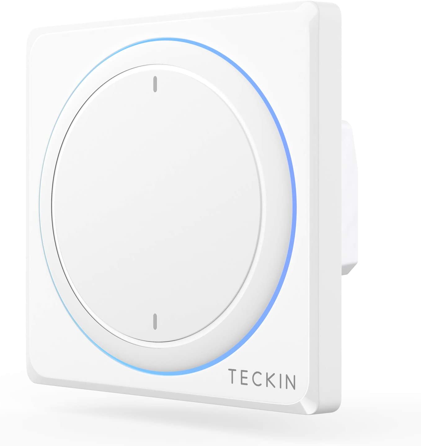 TECKIN Interruptores Inteligentes de pared,compatibles con Alexa,Google Home, Interruptores WiFi Inteligentes con control remoto y de voz,Ajuste del Temporizador, No Se Sequiere Hub.