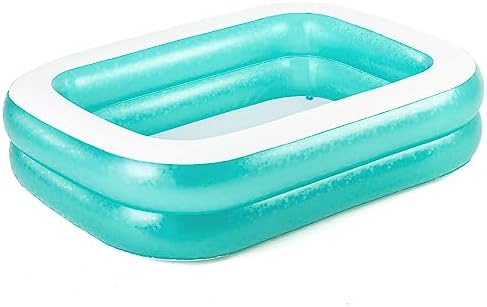 Bestway 54005 Piscina familiar inflable transparente, 201 x 150 x 51 cm, color verde