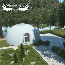 Casa de poliestireno para uso en el hogar, edificio comercial prefabricado, casa de cúpula modular para vacaciones