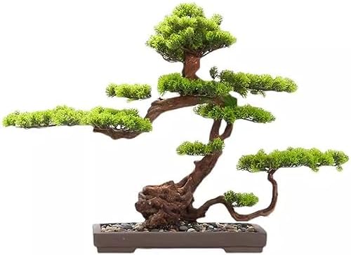 Bonsái Decorativo Árbol de Pino bonsái Artificial, Planta Falsa Realista, decoración de Plantas Artificiales, exhibición Zen de Escritorio, Planta Falsa Planta Artificial para Bonsái