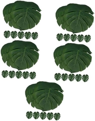 ifundom 60 Piezas De Arreglos Florales De Imitación Centros De Mesa para Boda Decoración De Plantas De Imitación Hojas De Imitación Realistas Hojas De Monstera Tallos De Tela Hoja