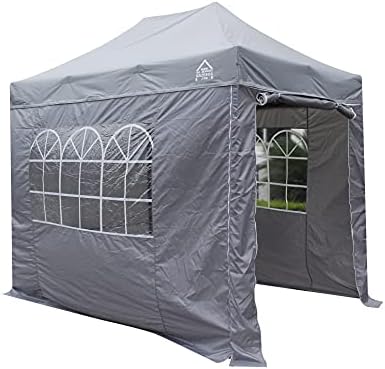 All Seasons Gazebos 3x2m Totalmente Impermeable Pop up Gazebo Incluye 4 Paredes Laterales – Gris Metalizado