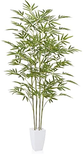 CROSOFMI Planta Artificial Grande Decorativas Bambu 160 cm Plantas de Plastico Decoración del Hogar（1 Pack）