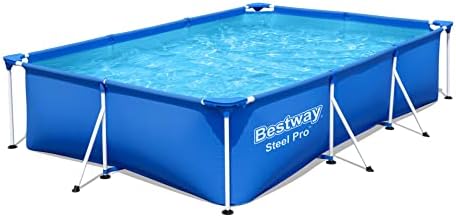 BESTWAY 56411 – Piscina Desmontable Tubular Infantil Deluxe Splash Frame Pool 300x201x66 cm Depuradora de cartucho de 1.249 litros/hora