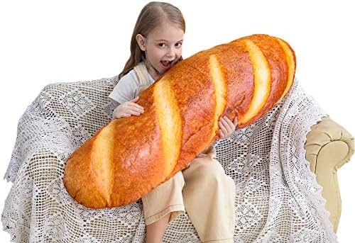 100cm Baguette Almohadas Pan Suave Lumbar Volver Cojín Comida divertida Felpa Peluche Juguete para el hogar, Fotografía, Decoración fondo, Almohada Sofá (100cm)