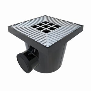 Garden Drain Afvoerput 20x20cm Aluminium grijs