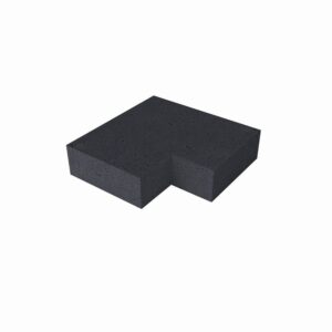 Oud Hollandse traptrede massief hoek binnen 60/60x37x15cm carbon