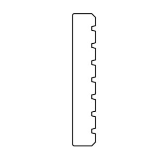 Bangkirai vlonderplank gedroogd 2.5x14.5x335 cm geschaafd 7 groeven + 1 zijde glad