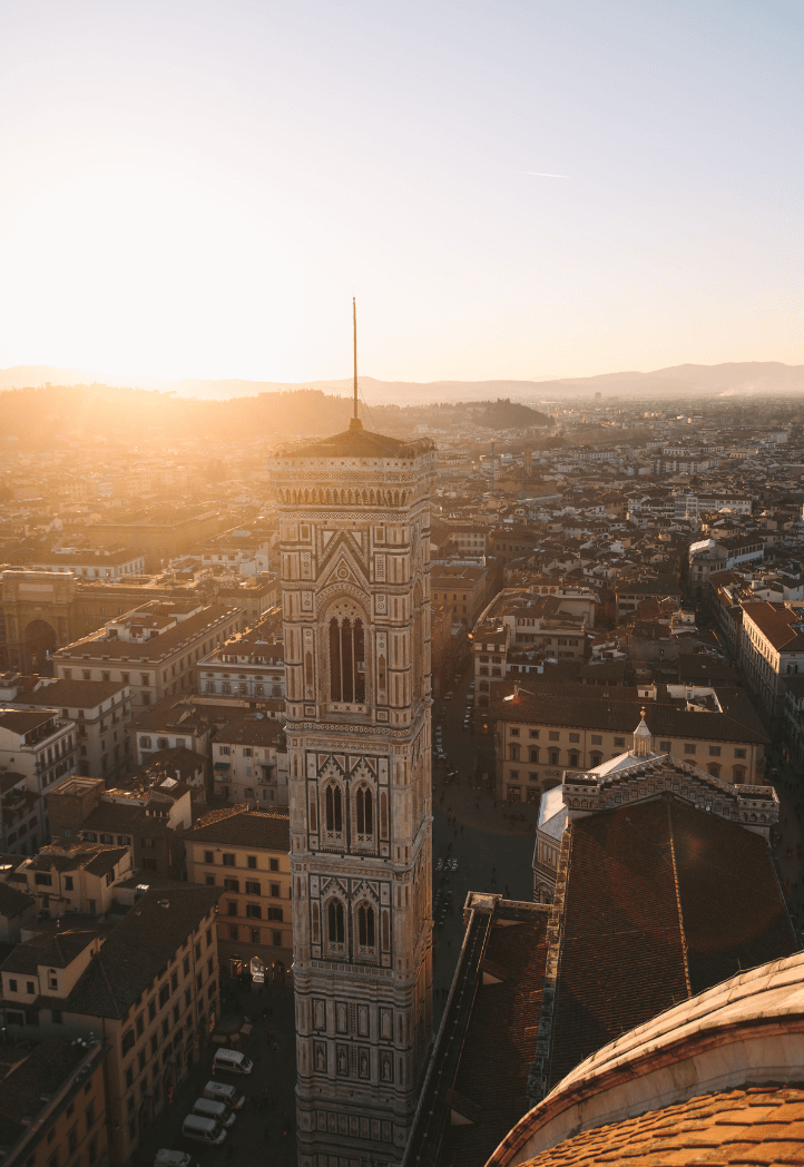 Stadt Europa Ausblick Sonnenuntergang Reisen Urlaub