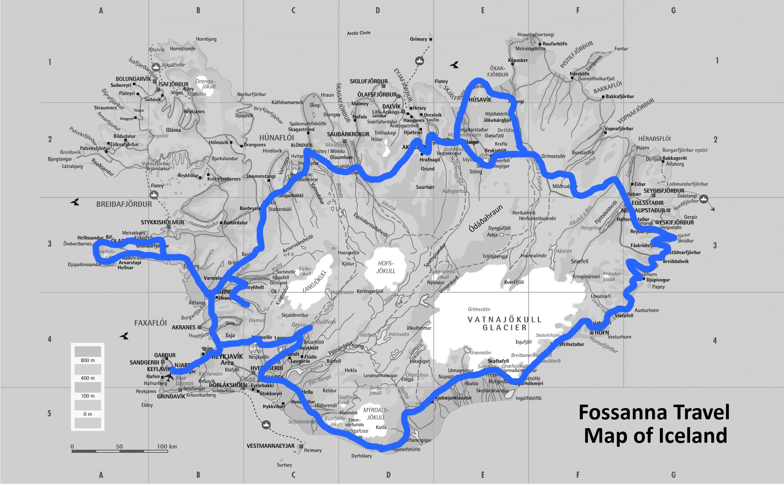 Fossanna - rondom met snaefellsnes