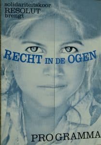 Affiche Recht in de ogen