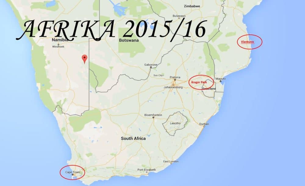 Sydafrika /Mocambique 2015-12-19 till 2016-01-03