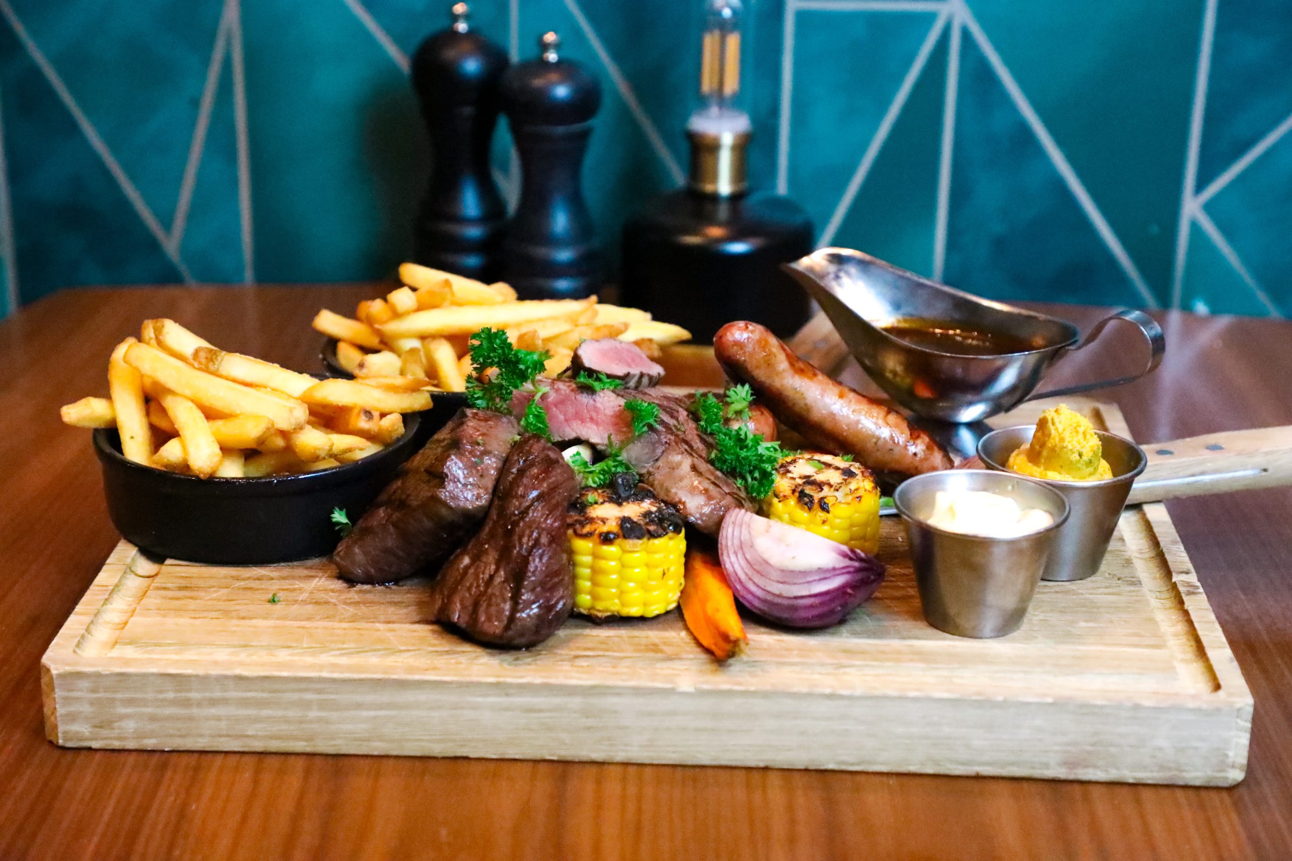 Vår grillplatå. Restaurang Karlstad, Middag & a la carte