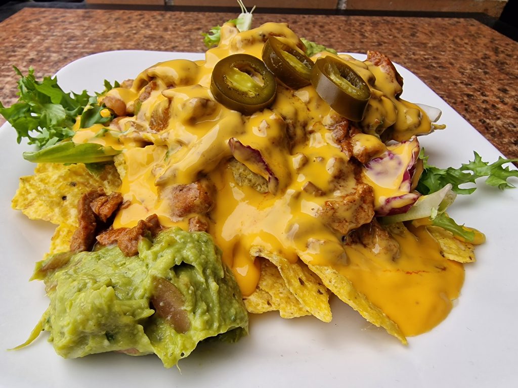 Nachos y queso
