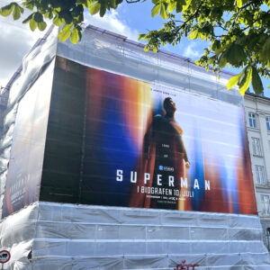 Superman stilladsbanner