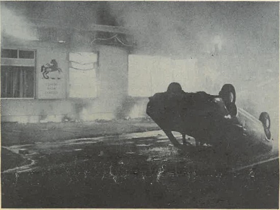 Lloyds Bank burns during St Pauls uprising