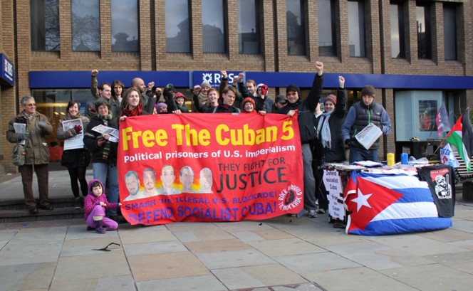 RATB celebrates 53 years of Cuban socialism at the Angel, Islington, January 2012