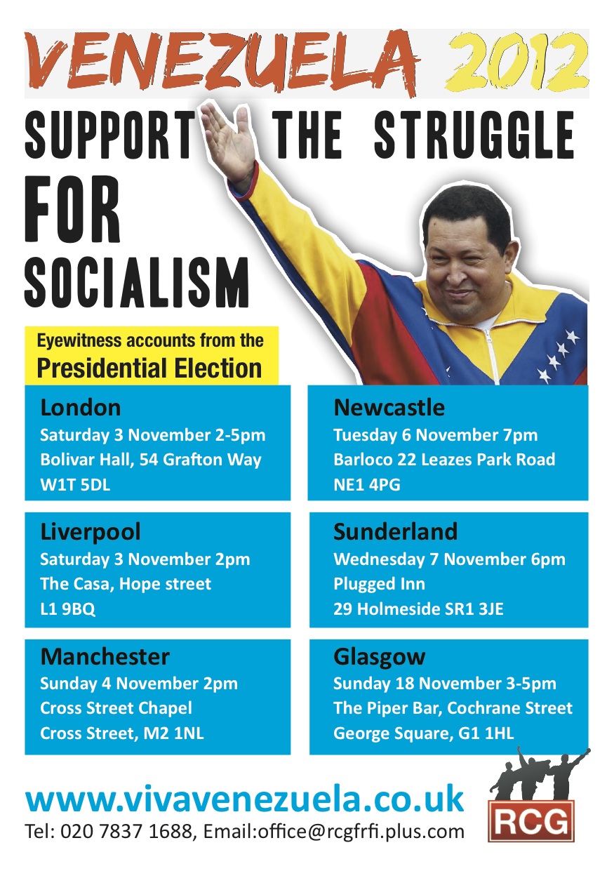 RCG Venezuela delegation report back - national meetings