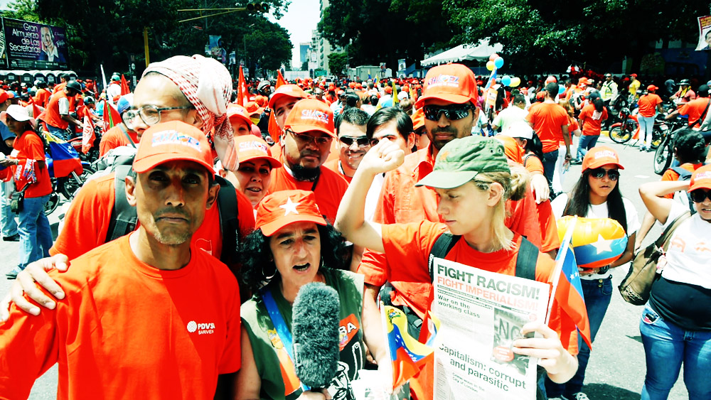 Closing campaign rally in Caracas