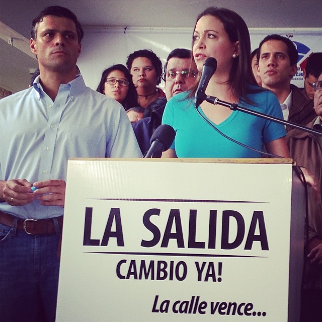 Lopez and Machado call the opposition to the streets to achieve the exit of Maduro