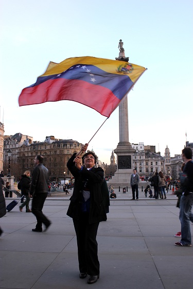 Solidarity with the Bolivarian revolution from Trafalgar square