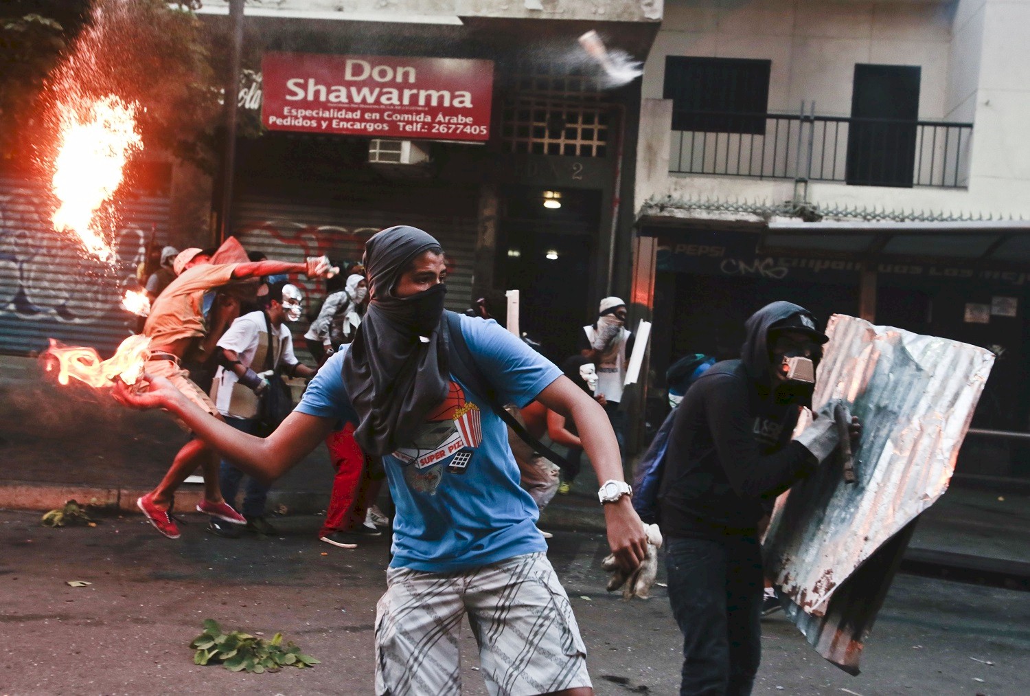 Violent protests on Venezuelas streets in 2014