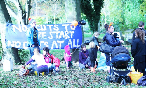halloween_no_cuts_protest