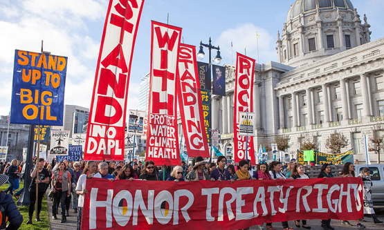 Standing Rock solidarity march in San Francisco November 2016