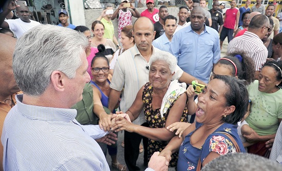 President Diaz-Canel meets with voters President Diaz-Canel meets with voters