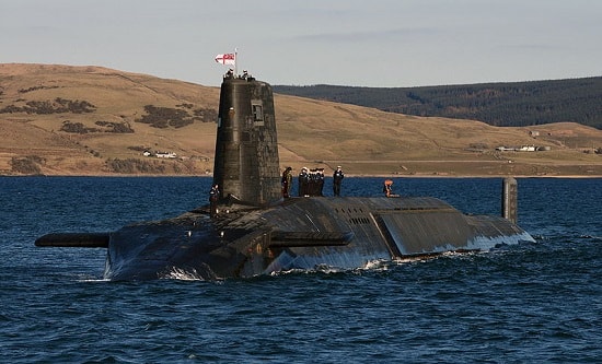 Trident nuclear warhead-armed submarine HMS Victorious (photo: defenceimagery.mod.uk)