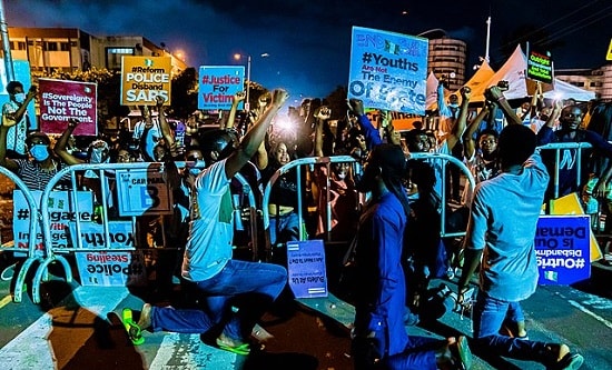 EndSARS protest in Lagos (photo: TobiJamesCandids CC4.0)