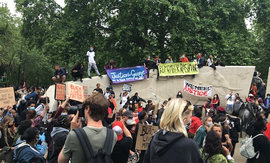 BLM protest, Hyde Park, London
