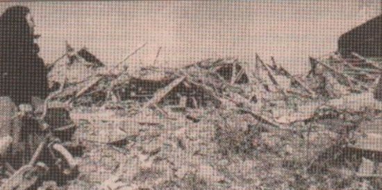 Ruins from bombing
