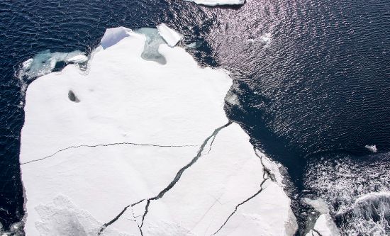 Melting North Pole sea ice (photo: Christopher Michel on Flickr | CC BY 2.0)