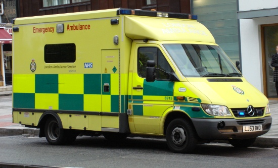 London ambulance at Abbey Road