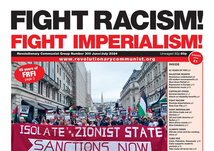 FRFI issue 300 cover, General Election. Don't Vote Organise