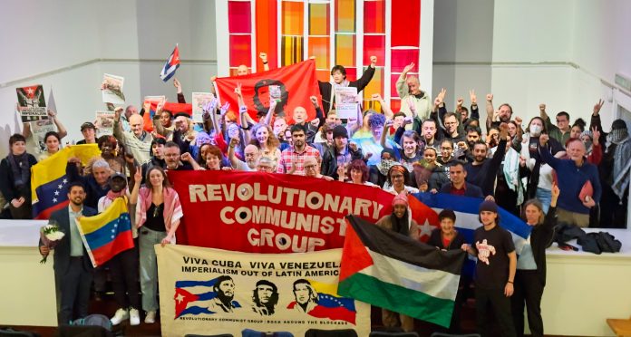 Over 19/20 October, the RCG held a national anti-imperialist weekend with a demonstration in support of Palestine and dayschool that filled Bolivar Hall in central London.