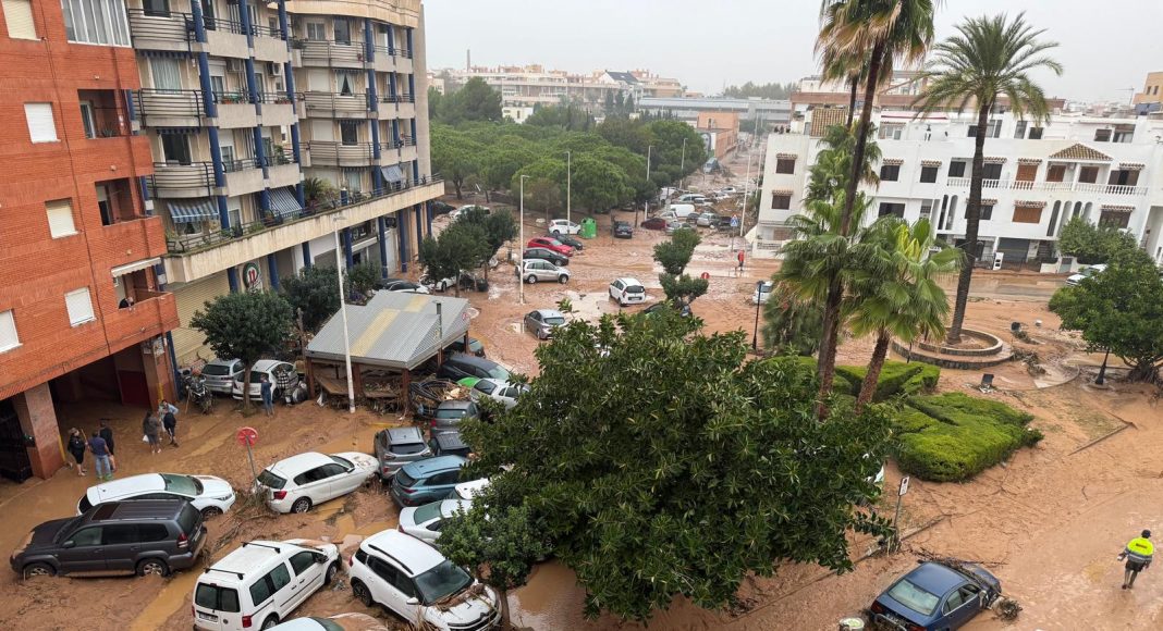 Flooding in Catarroja, Valencia in October 2024