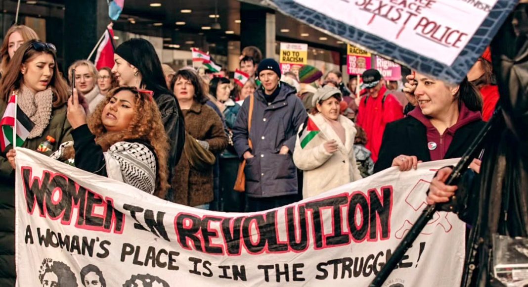 On 18 January, the newly-formed ‘UK Women’s March’ led rallies and marches across Britain and Belfast in opposition supposedly to women’s oppression.
