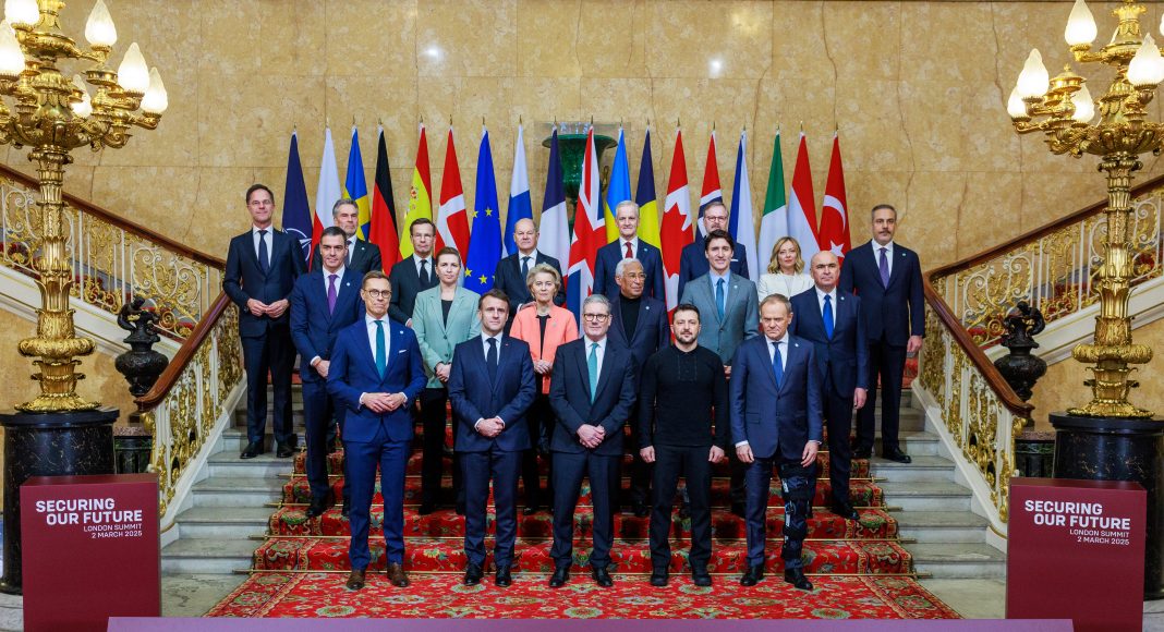 European, NATO and EU leaders meet in London on 2 March 2025 for the 'Securing our Future' summit (photo: European Union)