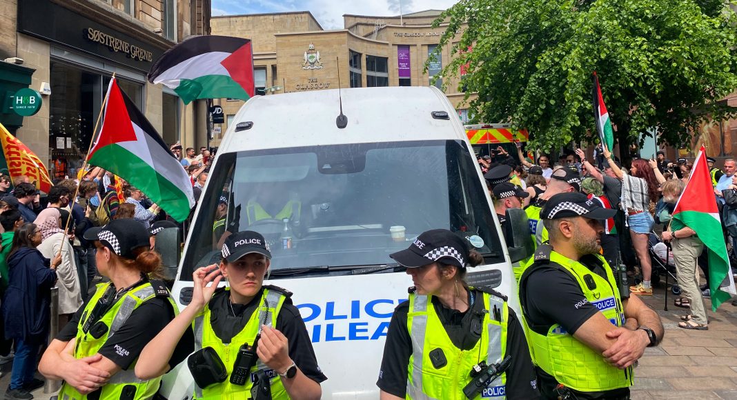 Glasgow protests as the Gaza genocide intensifies