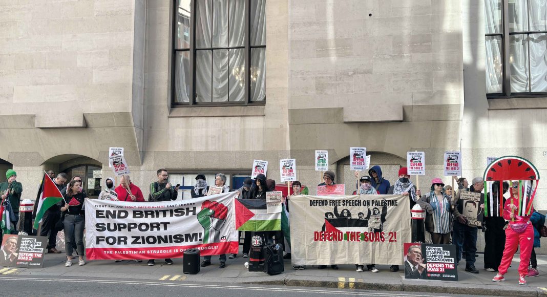 End British support for Zionism!