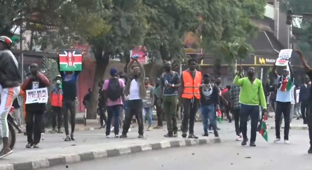 Protesters in Kenya say 'arrest and jail killer cops'