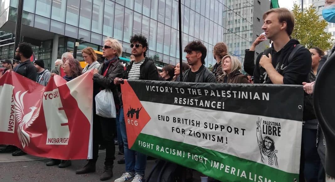 FRFI Newcastle supporters at the counter-demo against UKIP on 27 September (photo: FRFI)