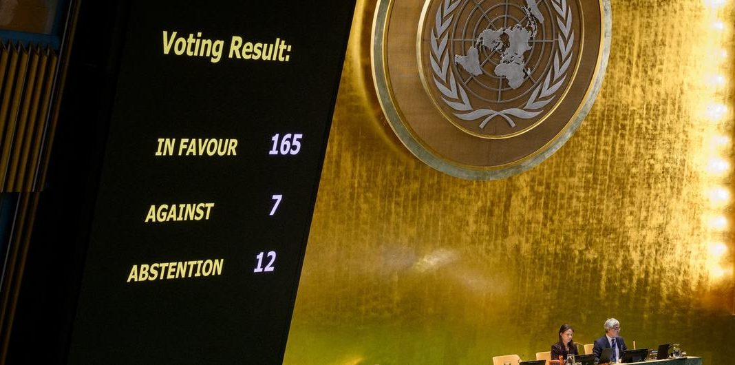 UN vote cuba 2025 UN General Assembly votes on the draft resolution on the necessity of ending the economic, commercial and financial embargo imposed by the United States against Cuba (photo: UN/Loey Felipe)