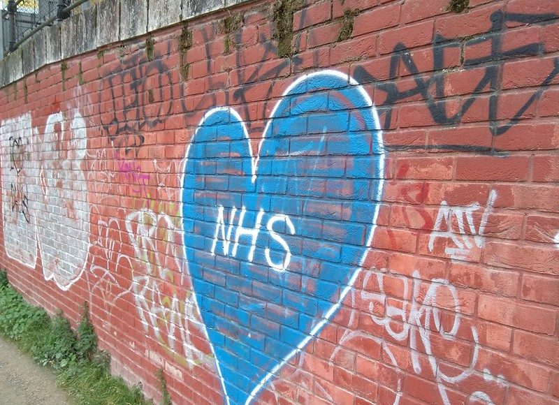 NHS street mural in Limehouse, London (photo: Gordon Jily/Flickr | CC BY-SA 2.0)