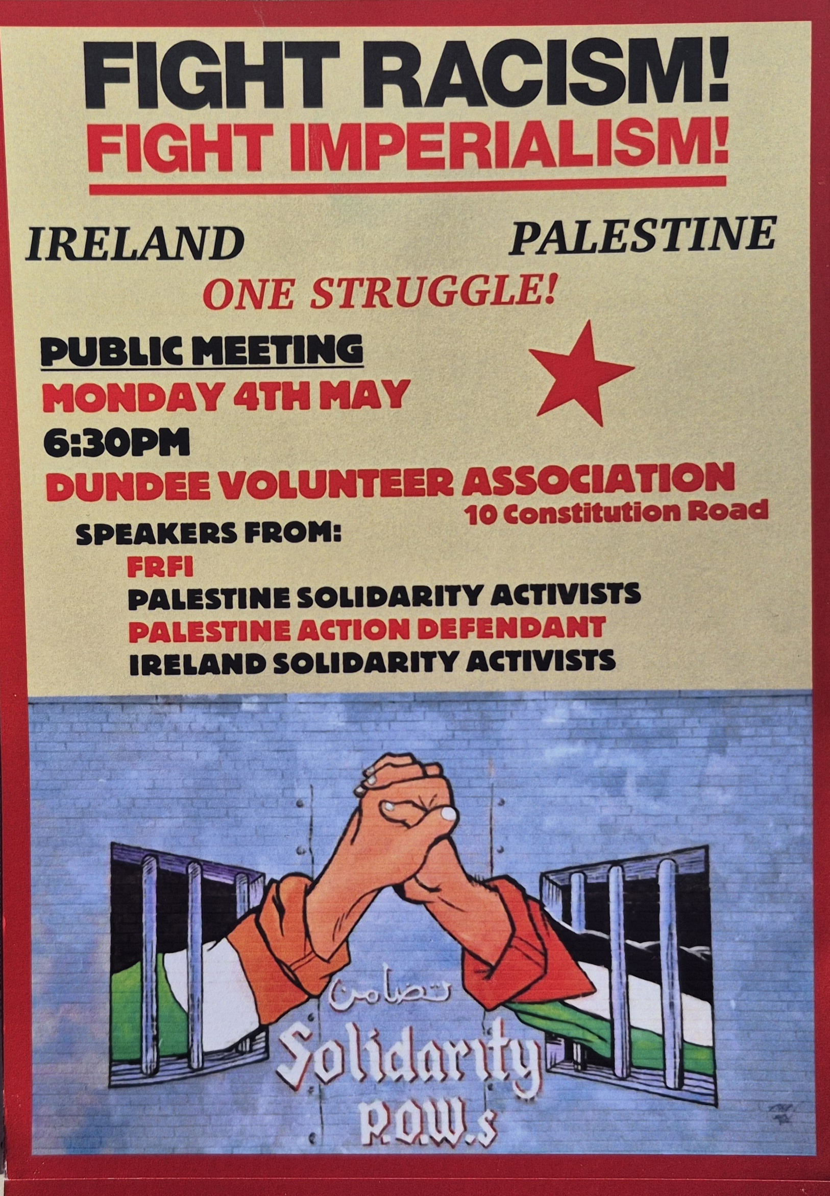 Public Meeting: Ireland & Palestine, One Struggle!